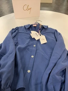 Scotch & Soda Scotch R’Belle Coral Gardens Blue Blouse Size 10 - Picture 1 of 5