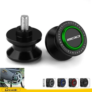 CNC Swingarm Spool Sliders For Kawasaki Ninja 500 2024 2025 Rear Stand Screws - Picture 1 of 29