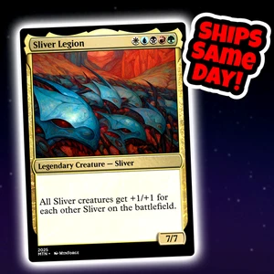 Sliver Legion - Custom Art Magic: The Gathering Playtest Card - Commander EDH - Picture 1 of 4