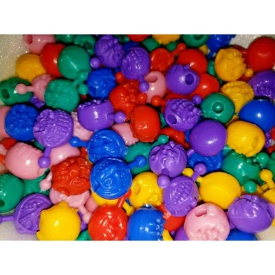 Vintage Toy Vending Mad Bad Ball Monster Pop Beads About 200 Beads SKU 27 - Image 1 of 2