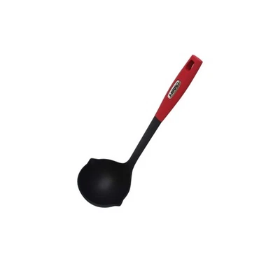 XL Canning Ladle 8oz Kitchen Tool for Jams Soups Black with Red Handle - Image 1 of 4