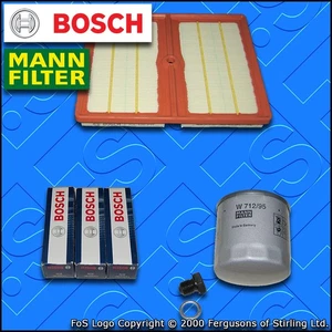 VW Up! 1.0 GTI TSI 2011-2023 Service kit - Bosch Oil Air Filters Spark Plugs - Picture 1 of 6