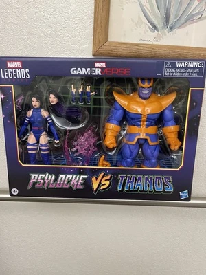 Marvel Legends Series Gamerverse Psylocke Vs. Thanos pacote com 2 alvos exclusivos novo na caixa - Imagem 1 de 4
