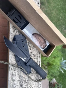 Bastinelli Creations Volwest Montana Bowie Knife With Reaper Bead - Foto 1 di 8