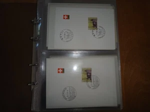 switzerland  collection of first day covers  mint condition album #2 - Picture 1 of 24
