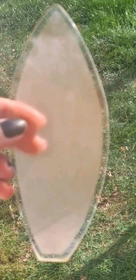 Vintage Pink   Glass Inner Petal Replacement Parts for Lotus Flower Lamp  - Image 1 of 3