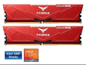 Team T-Force Vulcan 32GB (2 x 16GB) 288-Pin PC RAM DDR5 5600 (PC5 44800) Desktop - Picture 1 of 3
