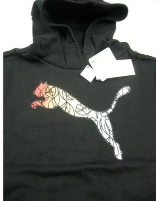 Sudadera Puma Niñas Grande 10/12 Multicolor Logo Negra Nueva Con Etiquetas Foto 1 de 3