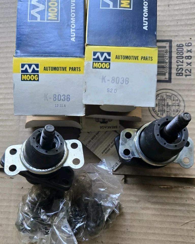 2 rótulas superiores Moog K8036 s 1962-70 Fairlane Falcon Cougar Mustang Foto 1 de 1