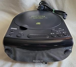 Sony Dream Machine Dual Alarm Clock AM/FM Radio CD Player ICF-CD815 Tested - Picture 1 of 8
