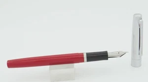 Esterbrook CX-100 Red w/Chrome Cap Fountain Pen - Fine Nib - 1960''s - Picture 1 of 4
