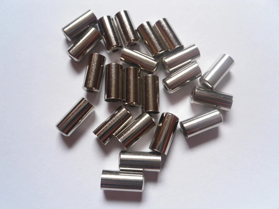 Jagwire Endkappen Silber Alu 5mm Hülle Messing Chrom