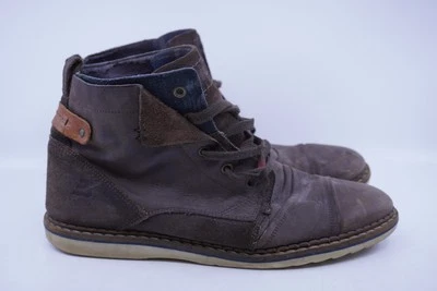 Bull Boxer Para Hombres Talla 13 Cuero Envejecido Con Cordones Medio Bota Chukka Gorra Puntera Tobillo Foto 1 de 4