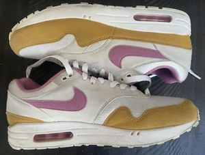 Nike Air Max 1 ID BY YOU Blanco/Dorado/Rosa CN9671-991 Hombres Talla 10.5 Personalizado RARO - Imagen 1 de 7