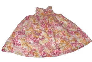 First Impressions Kleinkind Mädchen Kleid Größe 12M rosa orange Schmetterlinge  - Bild 1 von 6