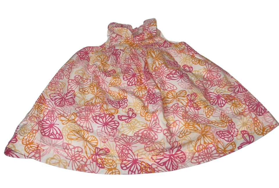 Vestido First Impressions Infantil Niñas Talla 12M Rosa Naranja Mariposas  Foto 1 de 4