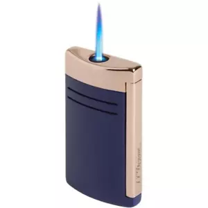 S.T. DUPONT MAXIJET 20173 LACCA BRILLANTE BLU/ORO ROSA 020173 ROSE GOLDEN - Foto 1 di 1