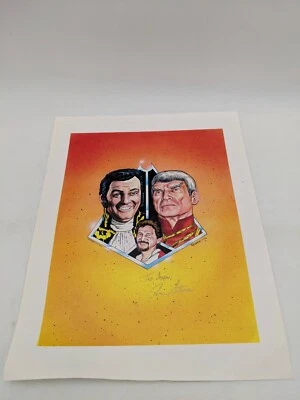 Star Trek Kansas City Con Print Thin 8.5x11 Paper Artist Signed Arnie Starr - Image 1 of 4