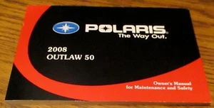 Polaris Outlaw 50 2008 vehículo todo terreno dueño operador mantenimiento manual vehículo todo terreno - Imagen 1 de 6