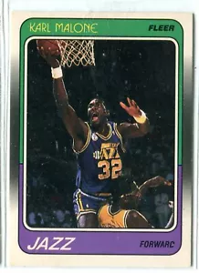 1988-89 Fleer Karl Malone Tarjeta Base #114 Ver Escaneo Para Estado HOF UTAH JAZZ - Imagen 1 de 1