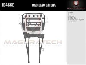 Dash Trim Kit for CADILLAC CATERA 98 99 carbon fiber wood aluminum - Picture 1 of 3