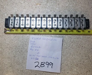 New Kulka 602-14 Opt KT-56  30A 300V 14 Pole Dual Row Barrier Block  w/Tabs - Picture 1 of 4