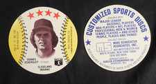 1977 MSA RARE var Customized sport card /disc Dennis Eckersley Cleveland Indians
