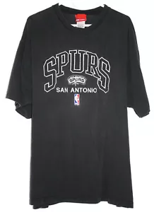 T-shirt uomo San Antonio Spurs XL nera maniche corte NBA basket ricamata - Foto 1 di 5