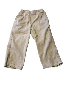 Talbots Kids Boy's Size 3 Pant Corduroy Elastic Waist Beige Good Preowned - Picture 1 of 4