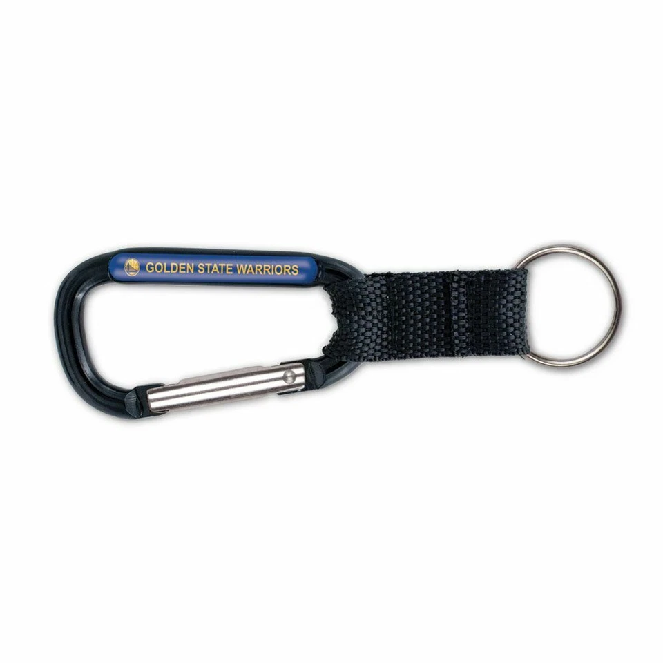 NBA GOLDEN STATE WARRIORS CARABINER KEY RING HOOK KEY CHAIN NEW - Image 1 of 2
