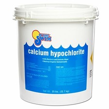 Calcium Hypochlorite Pool Chlorine Granules Kills Bacteria Controls Algae 25lbs
