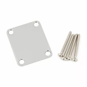 Fender Vintage Style No Logo Neck Mounting Plate with Screws (Chrom) - Bild 1 von 1