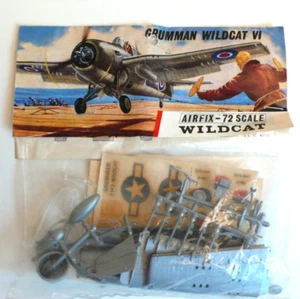 KIT AIRFIX ANCIEN BAG GRUMMAN WILDCAT 1/72è REF 117 COMPLÈTE 1964 - Imagen 1 de 2
