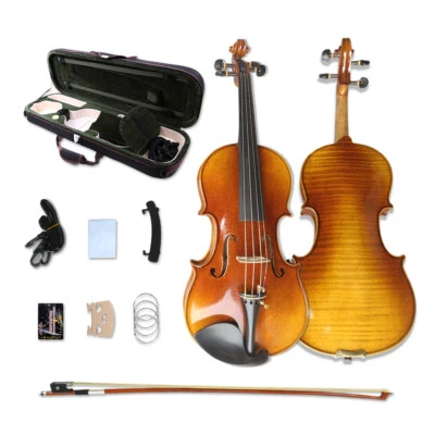 4 string 4/4 Scale Professional Violin Tiger Flamed MapleWood and Ebony Fittings - Image 1 of 4