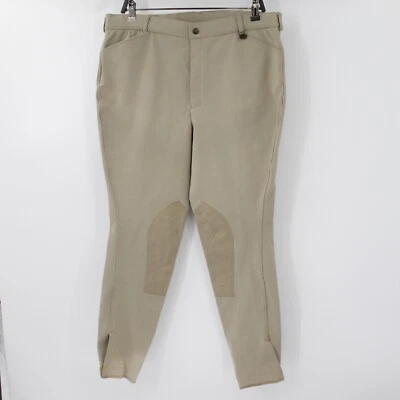 Ovation骑行裤女式36焦特布尔马术骑马紧身裤膝盖布贴 — 第 1/4 张图片