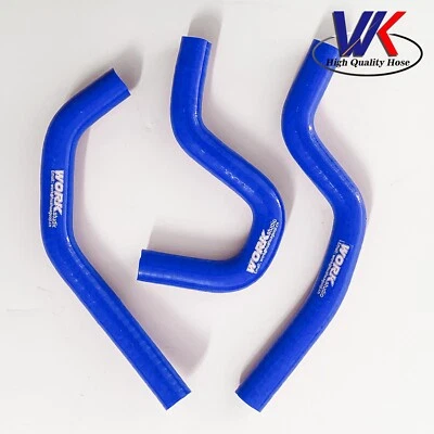 Blue Silicone radiator Hose for HONDA CR80R 1997-2002 99 /CR85R/B 2003-2008 06 - Image 1 of 4