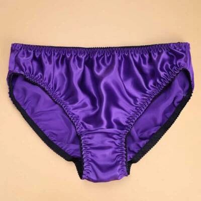 Womens 100% Silk Knickers Bikini Mid-rise Daily Hipster Panties Brief Underpants - Image 1 of 4