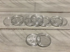 10 CÁPSULA DE SOPORTES HERMÉTICOS DE 40,6 MM DE AJUSTE DIRECTO---MONEDA ÁGUILA DE PLATA AMERICANA 1 OZ - Imagen 1 de 2