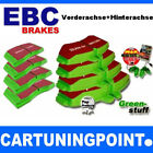 EBC Bremsbeläge VA+HA Greenstuff für Toyota Corolla NRE18 ZRE17 DP21791 DP21947