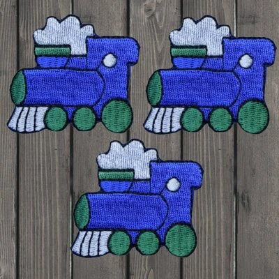 Train Embroidered Patch — 3-Pack — Iron On - Image 1 of 2
