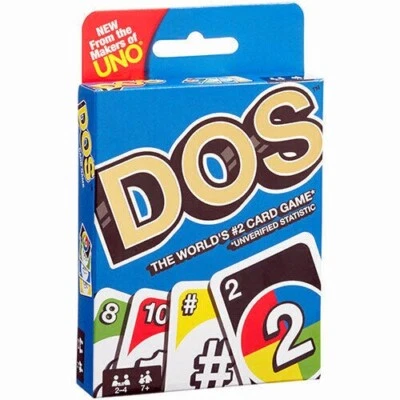 DOS Card Game Brand new sealed package Mattel Games Original from makers of UNO - Image 1 of 3