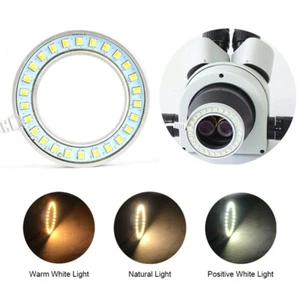 3 color Modes Ultrathin 26 LED Adjustable Ring Light Lamp for Stereo Microscope - Picture 1 of 4