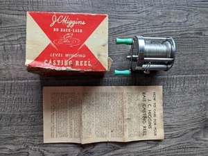 NICE Vintage JC HIGGINS No Back-Lash Casting Reel #3105 with Box & Insert - Picture 1 of 9