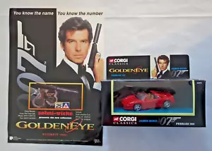 CORGI CLASSICS JAMES BOND 007 GOLDENEYE FERRARI 355 SCALE DIE-CAST MODEL - Picture 1 of 5