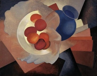 Apples and Blue Vase by Gustave Buchet – French Modernist Still Life Art Print - Image 1 of 2