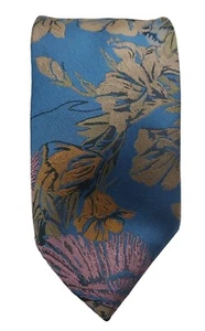 Vintage Allyn Saint George Vintage Seidenkrawatte mit Blumenmuster - Bild 1 von 4