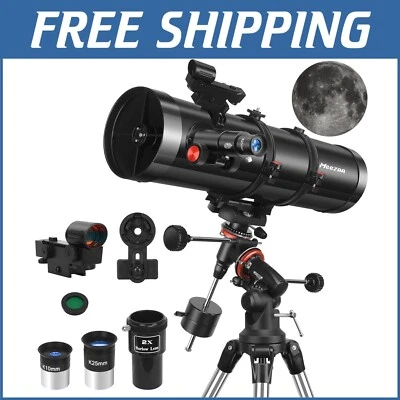 坚固的 150EQ 天文望远镜,带高质量光学和可调节三脚架 — 第 1/4 张图片