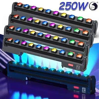 4X 250W Moving Head Light Wash Bar Lichtleiste10 LED RGBW Strahl DMX Bühnenlicht - Bild 1 von 4