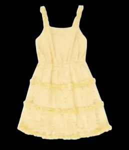 Speechless Big Girls Tiered Floral Lace Sundress Light Yellow NWT $68 - Picture 1 of 7