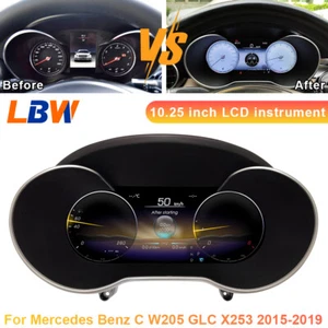 For Benz C W205 GLC X253 2015-2019 10.25 inch LCD Instrument Cluster Speedometer - Picture 1 of 11